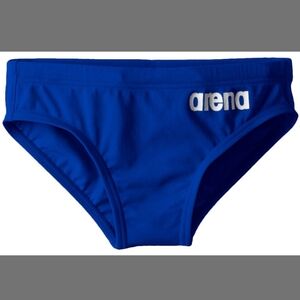 NWT Arena Boy's Skys Junior Brief Athletic Training Swimsuit Royal Blue -Size 22